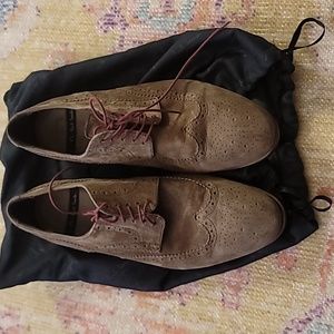 Paul Smith  Wingtip Sand color Suede Shoes Men's Size 8 (US) fit like a sz 9